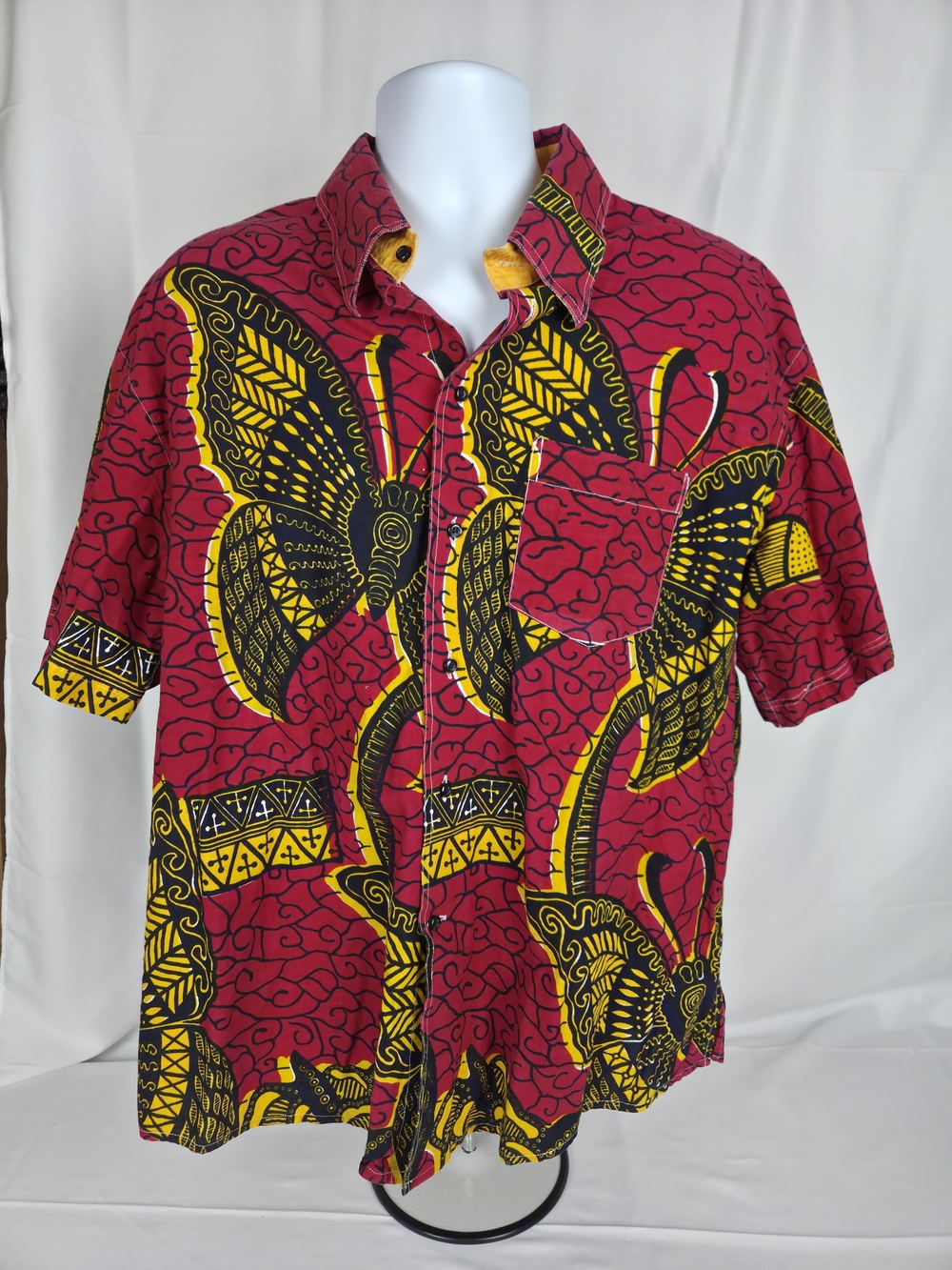 Guaranteed Real Wax Prints India..25"pit To Pit..30" Length